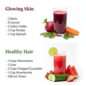 Juicing for Healthy Skin and Hair