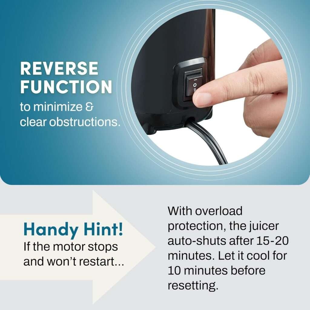 Elite Gourmet EJX600 Compact Small Space-Saving Masticating Slow Juicer Cold Press Juice Extractor, Nutrient and Vitamin Dense, BPA-Free Tritan, Easy to Clean, 16 oz Juice Cup, Charcoal Grey